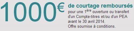 Offre bourse BforBank : Nouvelle baisse des tarifs au 1er mars 2014