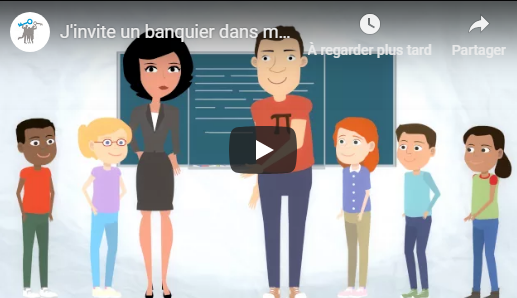 Des banquiers dans les classes de CM1 et de CM2, bonnet d'âne des Français en gestion financière oblige