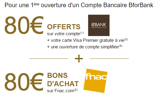 Offre flash BforBank : 160€ offerts ! Pour une fois, n'ayez pas peur du flash !