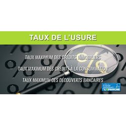 Hausse des seuils des taux d'usure au 1er juillet 2026