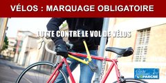 Vélo : le marquage obligatoire entre en vigueur au 1er janvier 2021