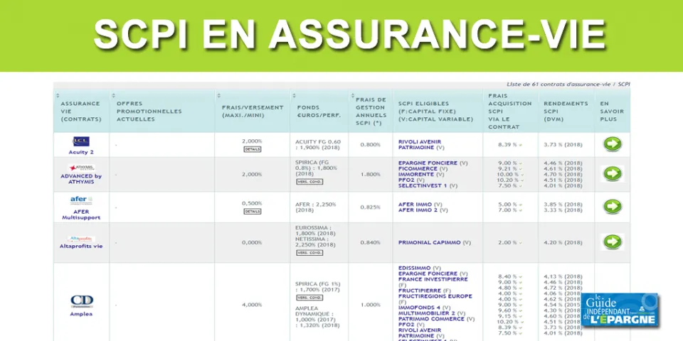 Scpi Et Assurance Vie Le Duo Gagnant Placements Scpi Et Assurance Vie Le Duo Gagnant Placements