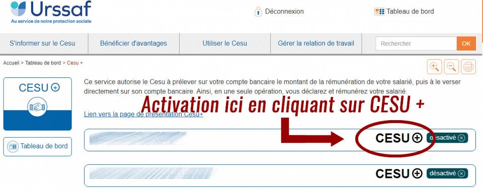 Cesu Urssaf Mon Compte Employeur Tableau De Bord
