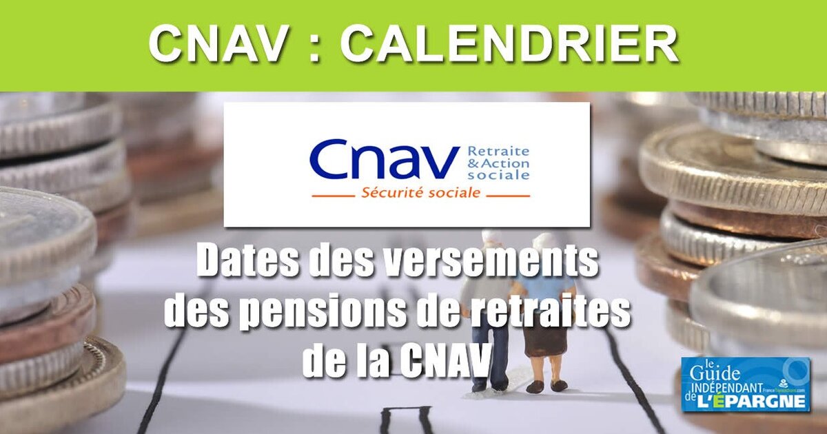 Calendrier Cnav 2023 Calendrier 2022 De La Cnav (Versement Des Pensions De Retraites) - Guide  Épargne