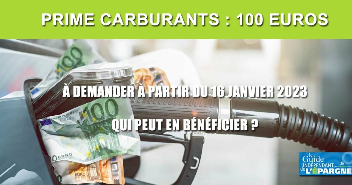 Prime de carburant de 100 euros à demander à partir de ce lundi 16