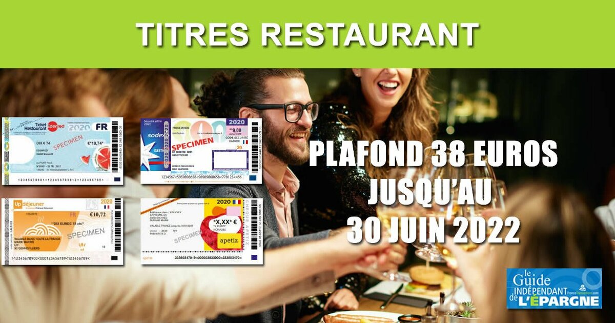 Tickets restaurants le plafond de dépenses de 38 euros reporté jusqu