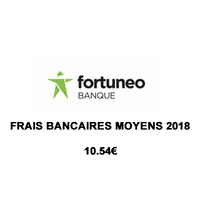 Frais bancaires : les clients Fortuneo ont payé 10.54€ de frais en moyenne en 2018