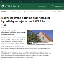 Crédit immobilier à taux négatif ? Un vrai faux exemple au Danemark, ou comment faire le buzz, sans proposer réellement un TAEG négatif