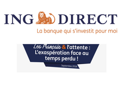 Percevez votre taxe d'attente ! ING Direct rémunère votre temps d'attente, 60 cents par minute ! #PayeTonAttente