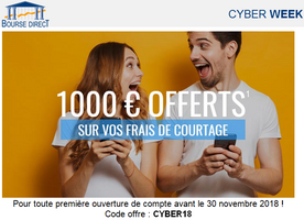 Investir en bourse : dernier jour pour bénéficier de l'offre Bourse Direct, jusqu'à 1.000€ offerts