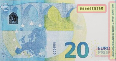 Billet euro factice