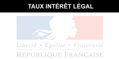 Taux d'intérêt légal : forte hausse à 8.01 % pour le premier semestre 2024