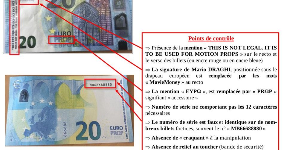 Arnaques / Faux billets de 5, 10, 20 et 50 euros : comment les
