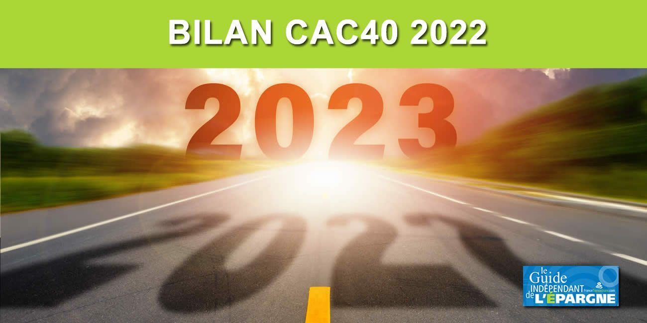 CAC40 : une année 2022 riche en émotions, seulement 9.50% de baisse sur l'année ! 