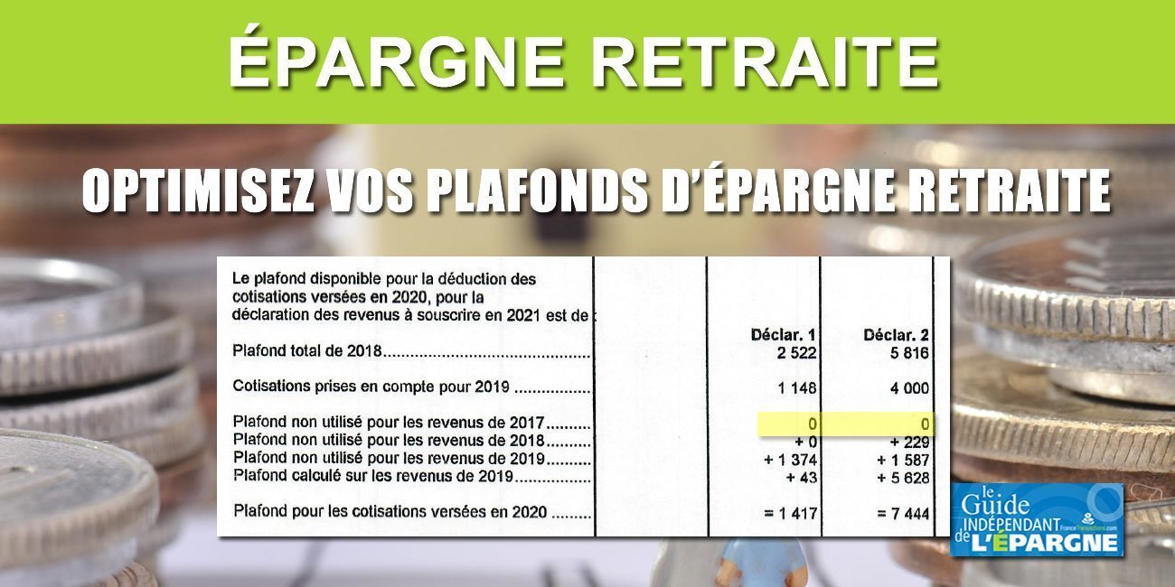 Réduction d'impôt : comment optimiser son plafond épargne retraite ?