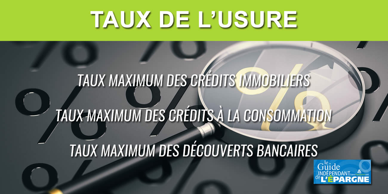 Taux d'usure 2023 : seuils de l'usure applicables du 1er janvier au 31 janvier 2023