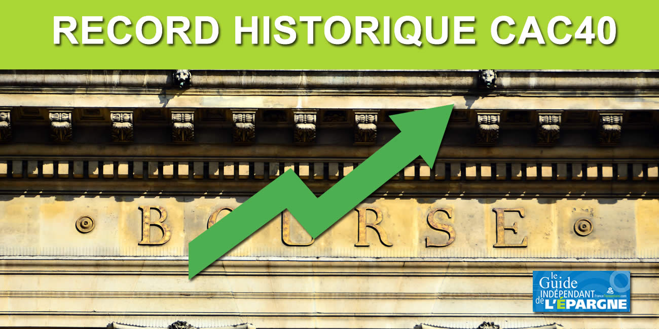 Record en vue pour le CAC40, +2.45 % sur la semaine passée Record en vue pour le CAC40, +2.45 % sur la semaine passée